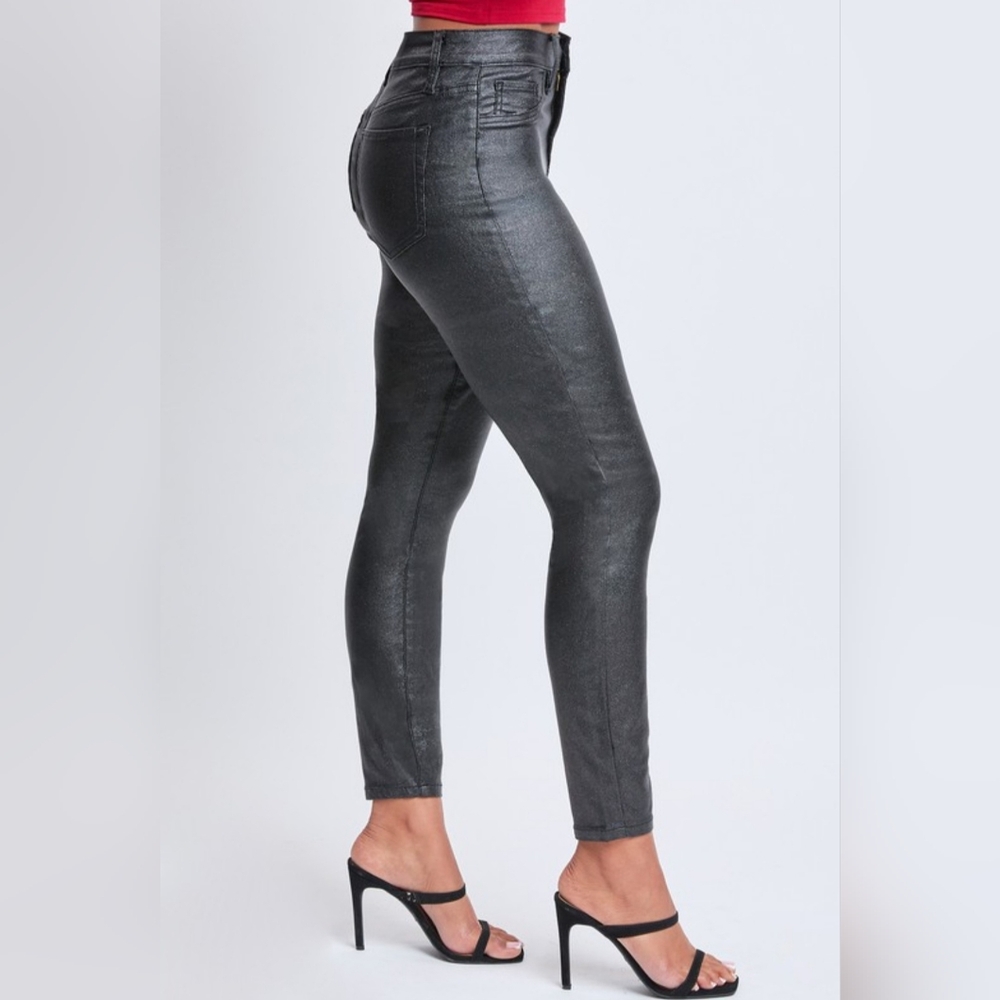 Metallic High Rise Skinny - Picture 2 of 3